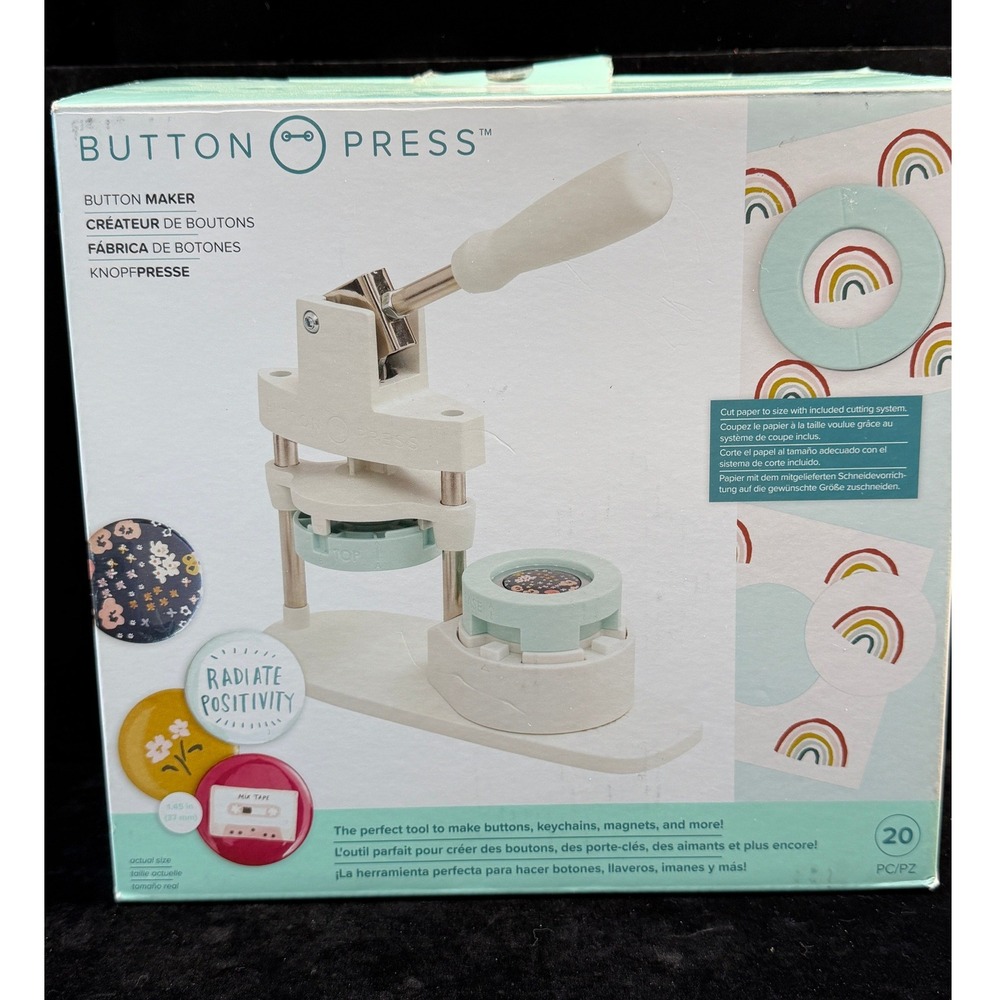 We R Memory Keepers-Button Press Maker Machine Kit with Inserts and Components - Picture 10 of 13